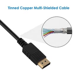 Кабель DisplayPort (тато) — DVI-D 24+1 (тато), Full HD 1080P Stone ST-DP-DVI-1M — мініатюра 2