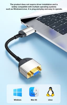 Конвертер HDMI — VGA (адаптер) Stone ST-HDM-VGAF-20CM