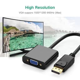 Перехідник DisplayPort (тато) — VGA 15-pin (мама) Stone ST-SC061 — мініатюра 2