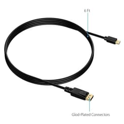 Кабель Mini DisplayPort — DisplayPort (4K) Stone ST-MD-DP-0.75M — мініатюра 3