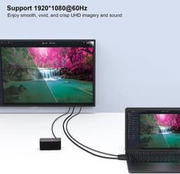 Кабель HDMI — VGA з аудіо 3.5 мм та живленням USB Stone ST-HDVGA3.5USB-1.8M — мініатюра 6