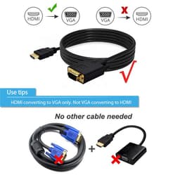 Кабель-конвертер HDMI Male — VGA Male, 1.8 м, 1080P Stone ST-HD-VGA-1.8M — мініатюра 5