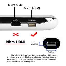 Кабель Micro HDMI — HDMI 8K Ultra HD (HDMI 2.1) Stone ST-Micro-HD-8K-1M — мініатюра 5