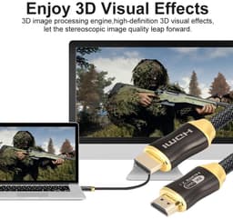 Кабель HDMI 2.1 — 8K/60Hz, 4K/120Hz, 48 Гбіт/с Stone ST-S010-8K-1.5M — мініатюра 5