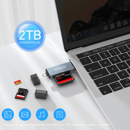 OTG Card Reader 2 в 1 Stone SD/TF Type-C(ST-SC098) — мініатюра 5