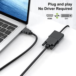 Кабель HDMI (тато) — DVI-D 24+1 (тато), двонаправлений, 1080P Stone ST-HD-DVI-10M — мініатюра 6