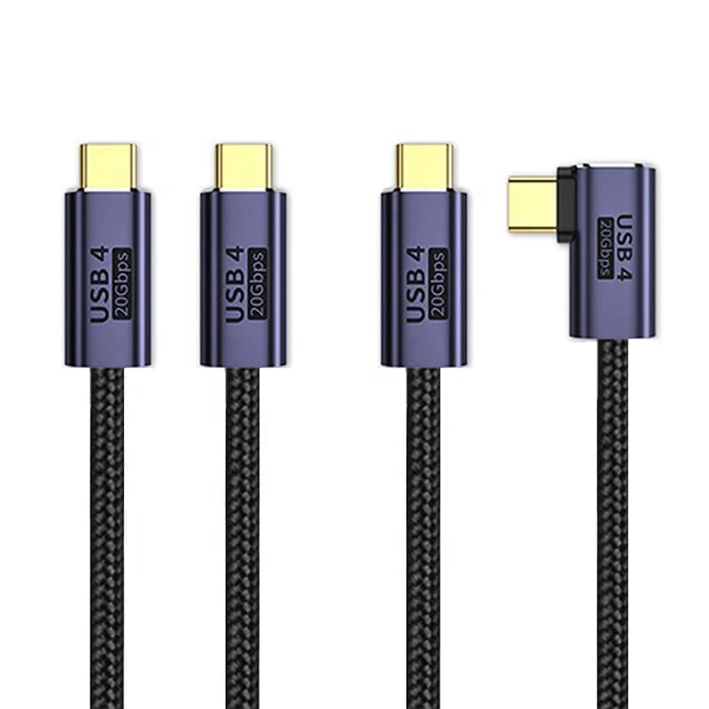 Кутовий кабель USB4 Type-C — 20 Гбіт/с, 100 Вт, 8K 60 Гц Stone ST-USB4R-2M