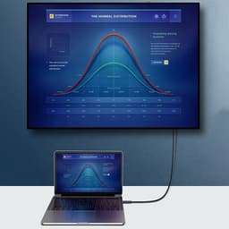 Кутовий кабель USB4 Type-C — 20 Гбіт/с, 100 Вт, 8K 60 Гц Stone ST-USB4R-1M — мініатюра 6