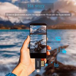 OTG Card Reader 2 в 1 USB 3.0 Stone SD/TF Type-C (ST-SC096) — мініатюра 2