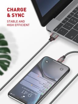 Кабель USB-A на Type-C Lndio 1м 30 Ватт (LS441) — мініатюра 6
