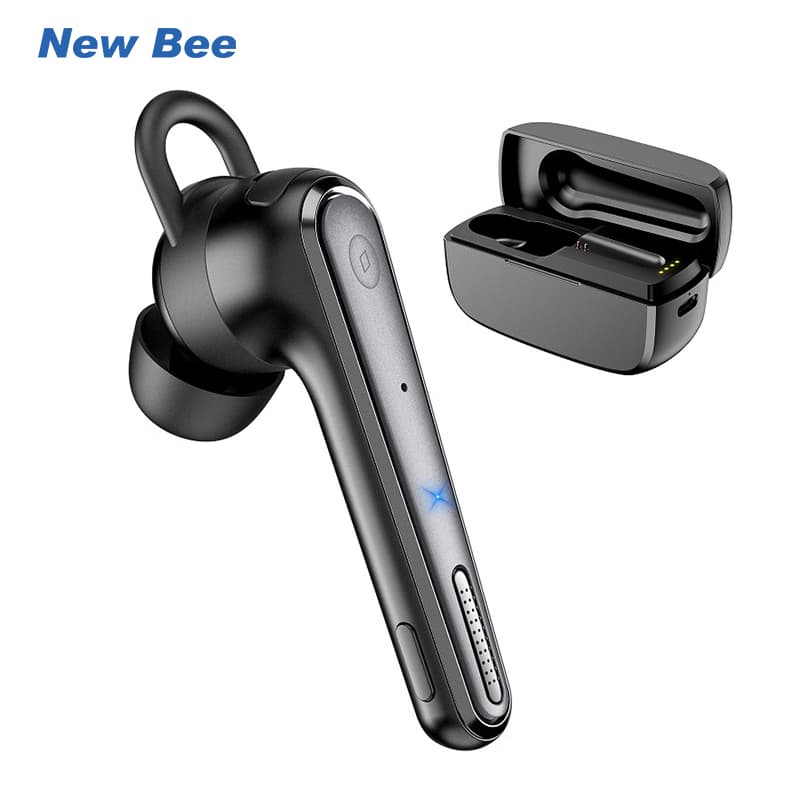 Гарнітура Bluetooth New Bee NB-M52 Black (NB-M52-EN) гарантия 1 рік