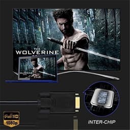 Кабель-конвертер HDMI Male — VGA Male, 1.8 м, 1080P Stone ST-HD-VGA-1.8M