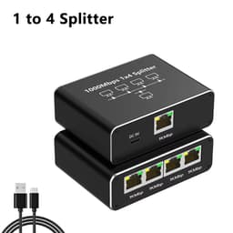 RJ45 Ethernet-розгалужувач 1 на 4 порти — Gigabit 1000 Мбіт/с Stone ST-RJSP-1x4