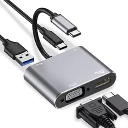Адаптер Stone 4 в 1 HDMI 4K30Hz VGA 1080P USB 3.0 PD 100W (ST-H03)