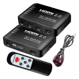 HDMI світч 5X1 Stone HDMI 4K 60 Hz з пультом дистанційного керування (ST-SH038)