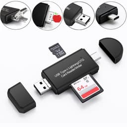 OTG Card Reader 4 в 1 Stone SD/TF Type-C microUSB USB2.0 Lightning (ST-SC095)