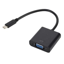 Відеоадаптер / Конвертер Type-C(обов'язково має бути Thunderbolt 3, зверніть увагу на пристрої, що підтримуються в описі товару)→ VGA Stone ST-SC166