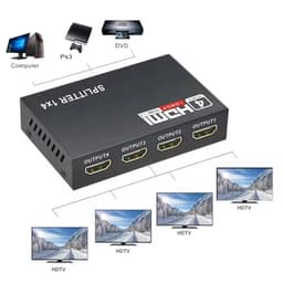 Сплітер відеосигналу Stone 1x4 HDMI 4K дублювання сигналу на 4 виходи (ST-SS020)