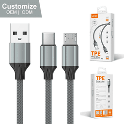 Кабель USB-A на Type-C Lndio 1м 30 Ватт (LS441)